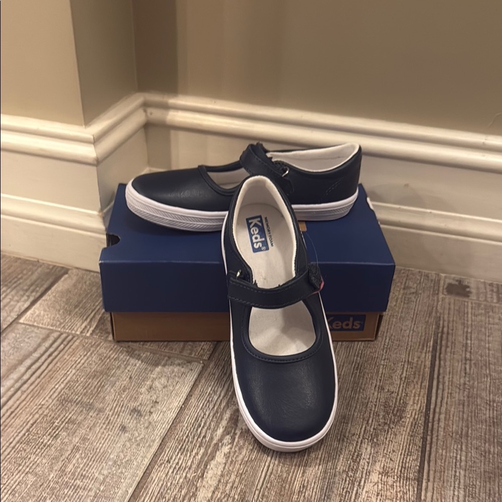 Keds Navy Blue Girls Ella Mary Jane’s 11.5